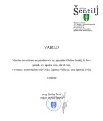 Vabilo Občinska proslava